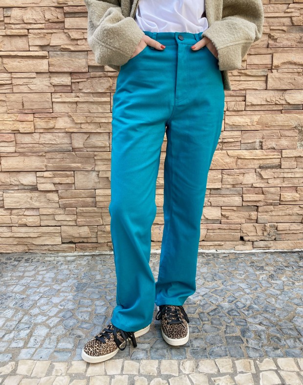 RNC Collection - Turquoise Straight Leg Pants #211242